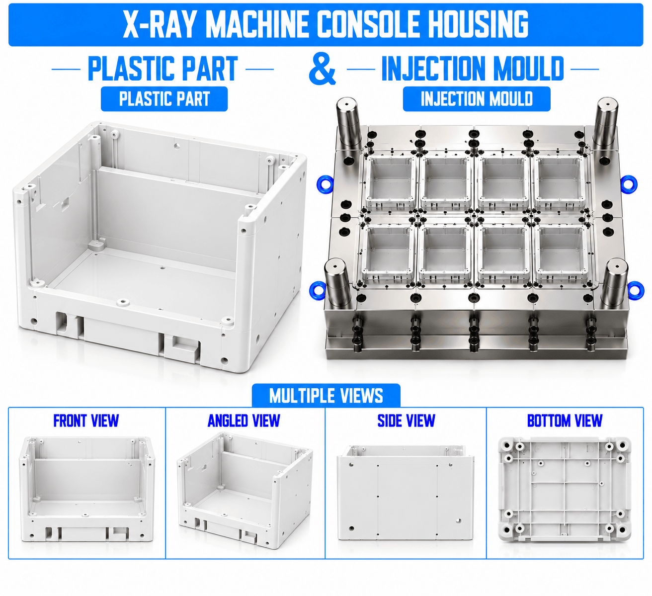X-Ray Machine Plastic Console Housing Mould and Moulding Service